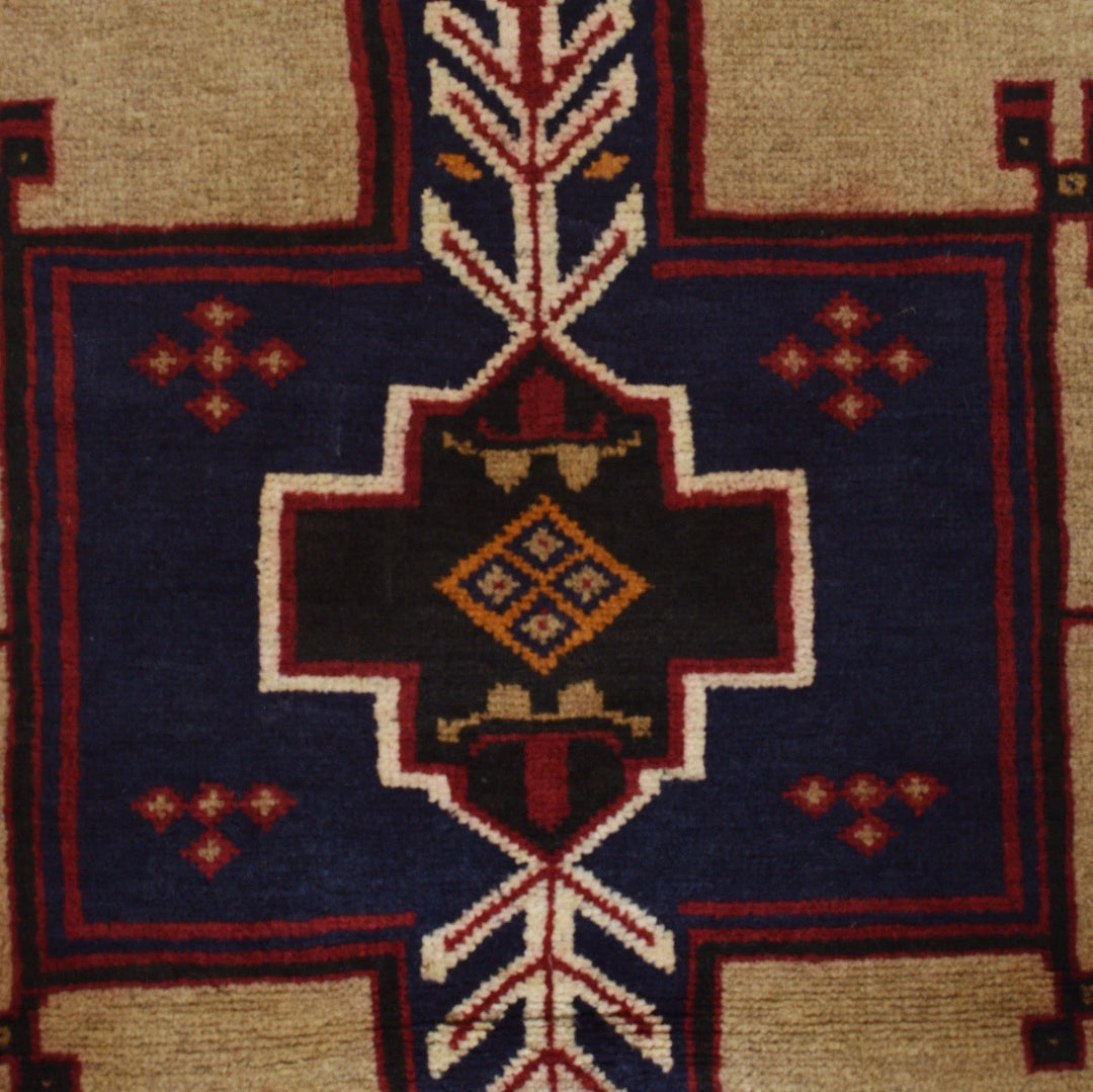 Afghan Prayer Rug 3' 0" x 4' 10" Hand-Knotted | No. AL60197