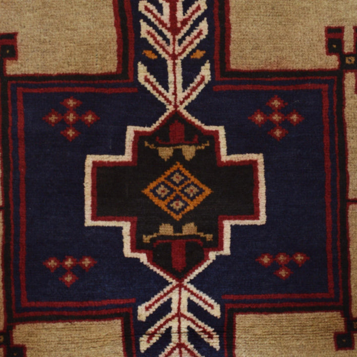 Afghan Prayer Rug 3' 0" x 4' 10" Hand-Knotted | No. AL60197