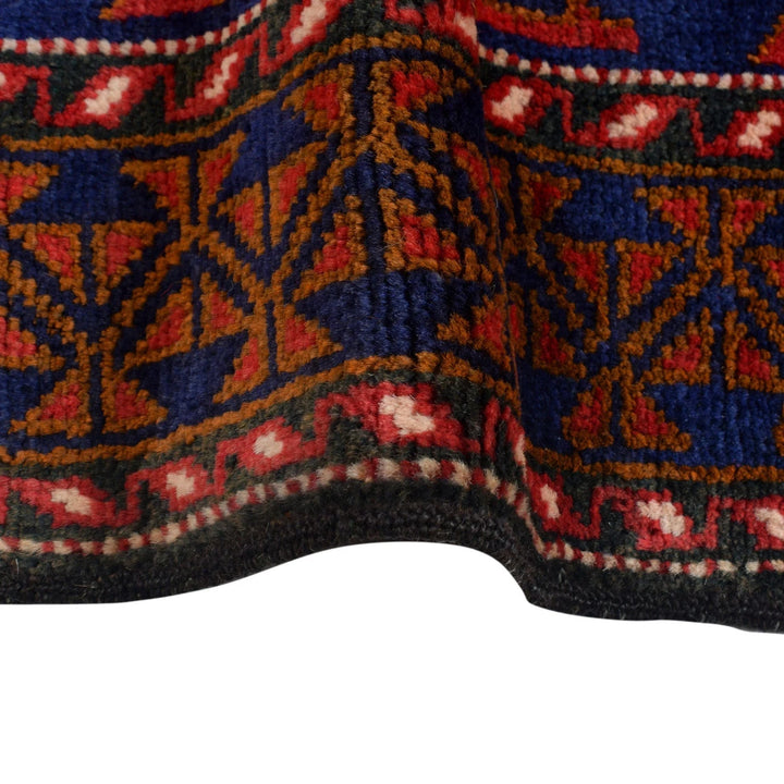 Afghan Baluchi Rug 4' 1" x 6' 1" Hand-Knotted | No. AL60235