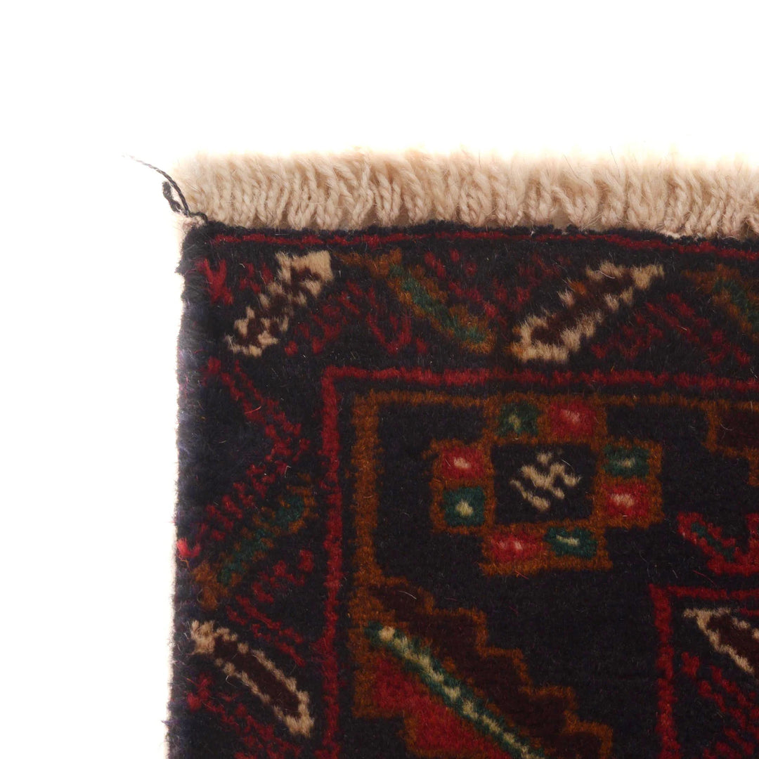 Afghan Baluchi Rug 3' 7" x 6' 8" Hand-Knotted | No. AL60269