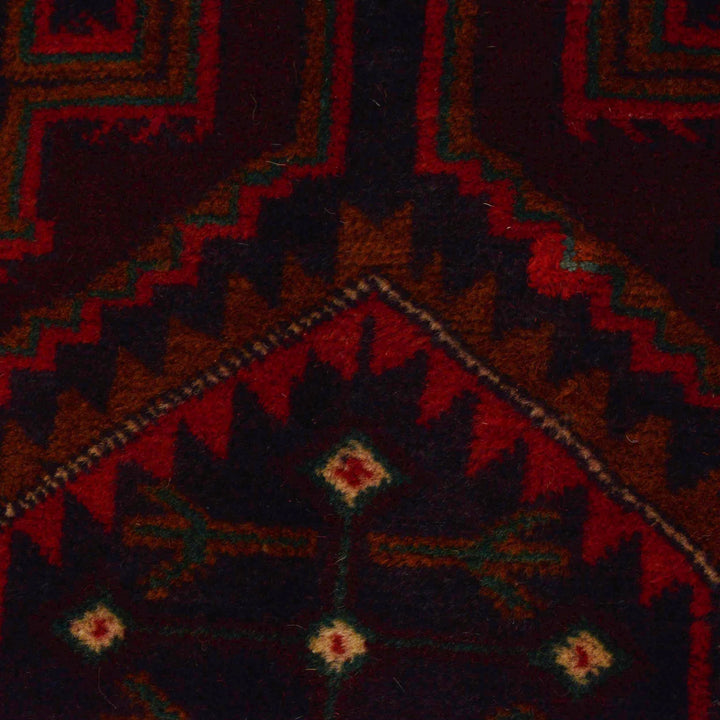 Afghan Baluchi Rug 3' 7" x 6' 8" Hand-Knotted | No. AL60269