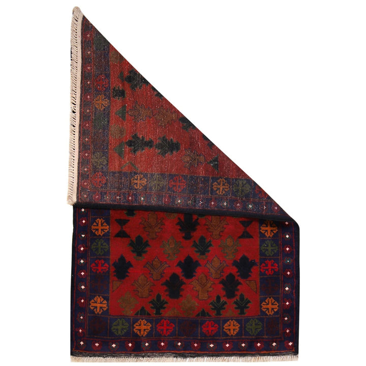 Afghan Baluchi Rug 2'10" x 4'6" Hand-Knotted | No. AL60278
