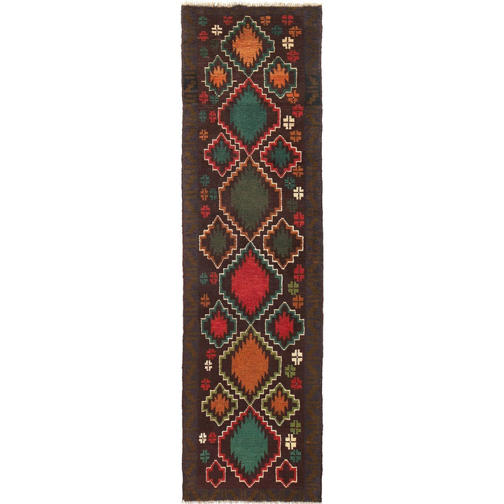 Afghan Baluchi Rug 2' 7" x 9' 6" Hand-Knotted | No. AL60330