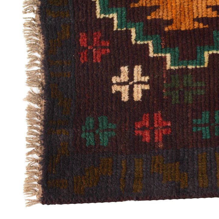Afghan Baluchi Rug 2' 7" x 9' 6" Hand-Knotted | No. AL60330