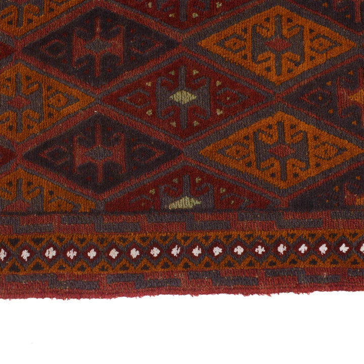 Afghan Mashwani Rug 2' 6" x 13' 0" Hand-Knotted | No. AL60674