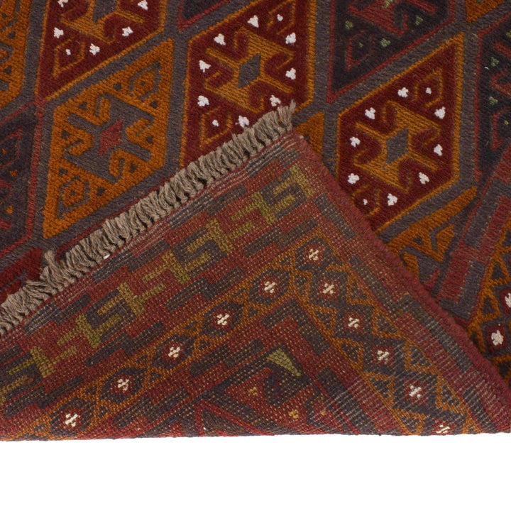 Afghan Mashwani Rug 2' 6" x 13' 0" Hand-Knotted | No. AL60674