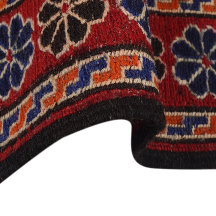 Red Afghan Kilim Rug 2' 8" x 4' 8" Flat-Weave | No. AL61029