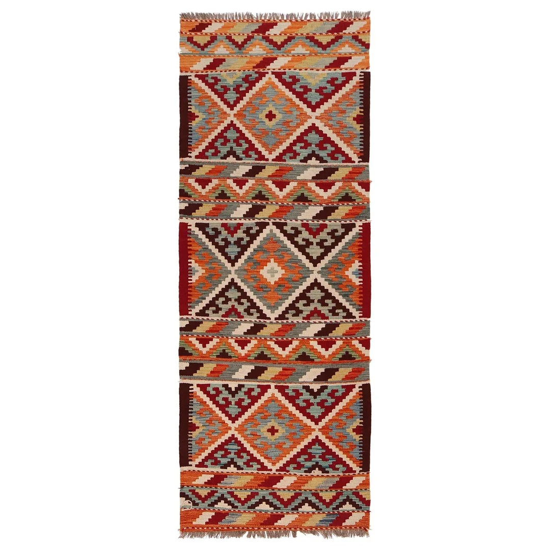 Afghan Kilim Rug 2' 5" x 6' 7" Flat-Weave | No. AL61090