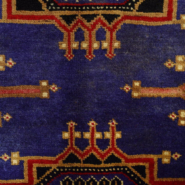 Afghan Baluchi Rug 3' 10" x 5' 4" Hand-Knotted | No. AL61125