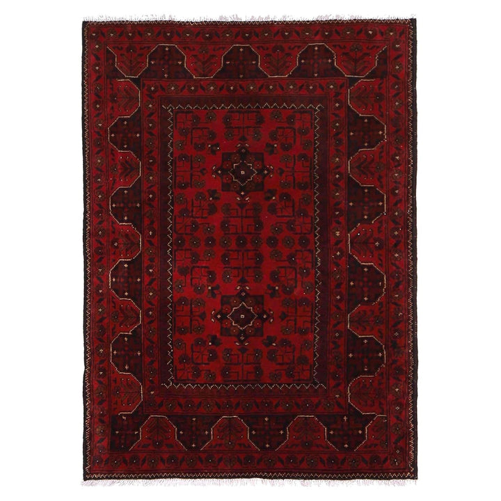 Afghan Khal Mohammadi Rug 3' 5" x 4' 8" Hand-Knotted | No. AL61126