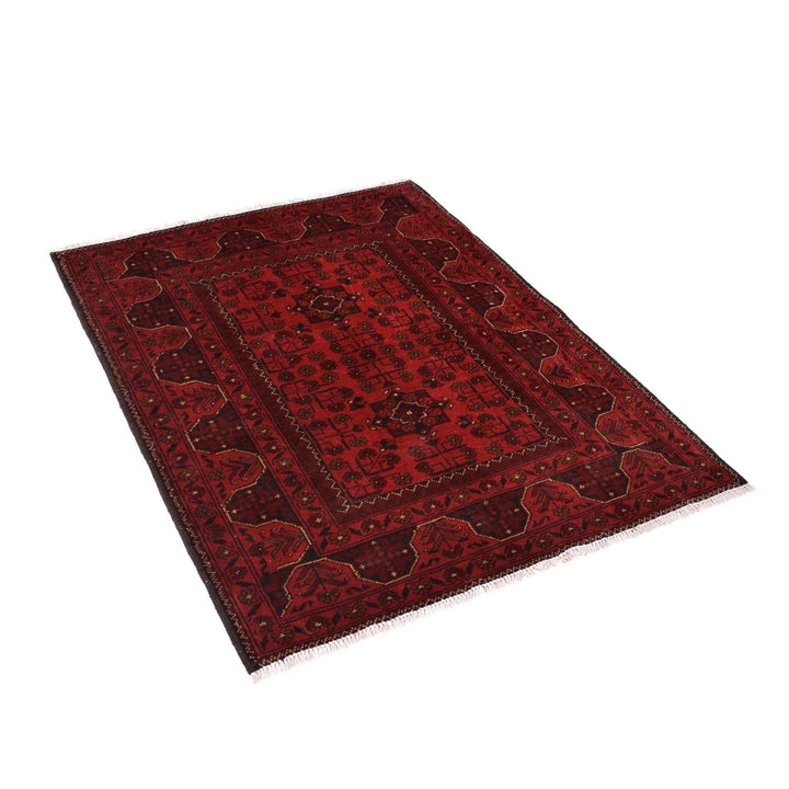Afghan Khal Mohammadi Rug 3' 5" x 4' 8" Hand-Knotted | No. AL61126