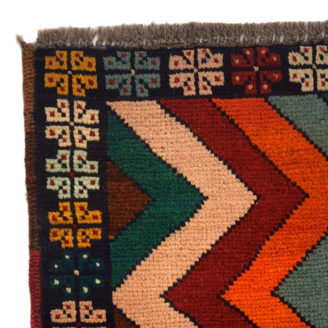 Afghan Baluchi Rug 3'7" x 6'4" Hand-Knotted | No. AL61279