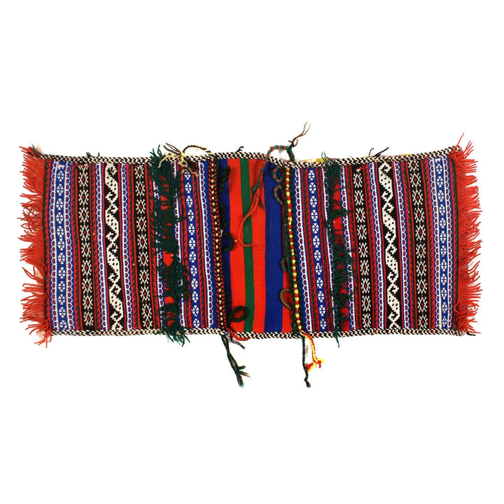 Afghan Saddle Bag Kilim Rug 1' 1" x 2' 6" Flat-Weave | No. AL61307