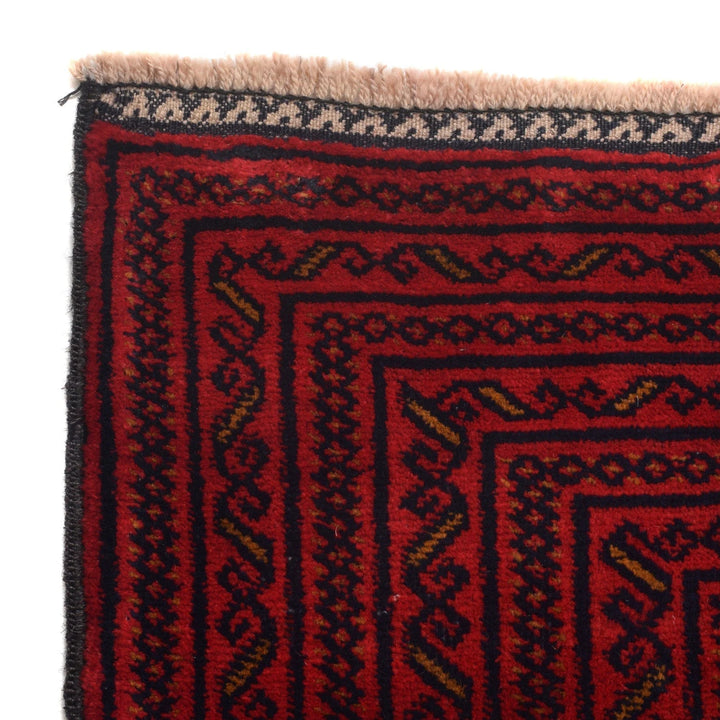 Afghan Baluchi Rug 4' 1" x 6' 1" Hand-Knotted | No. AL61467