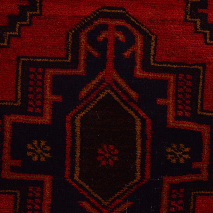 Afghan Baluchi Rug 4' 1" x 6' 1" Hand-Knotted | No. AL61467