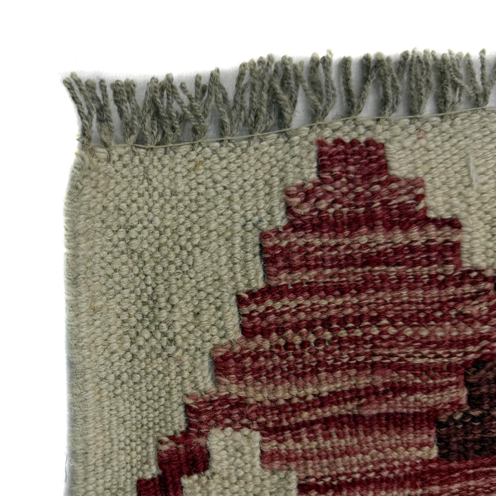 Afghan Vegetable Kilim Rug 5' 0" x 6' 5" Flat-Weave | No. AL615450