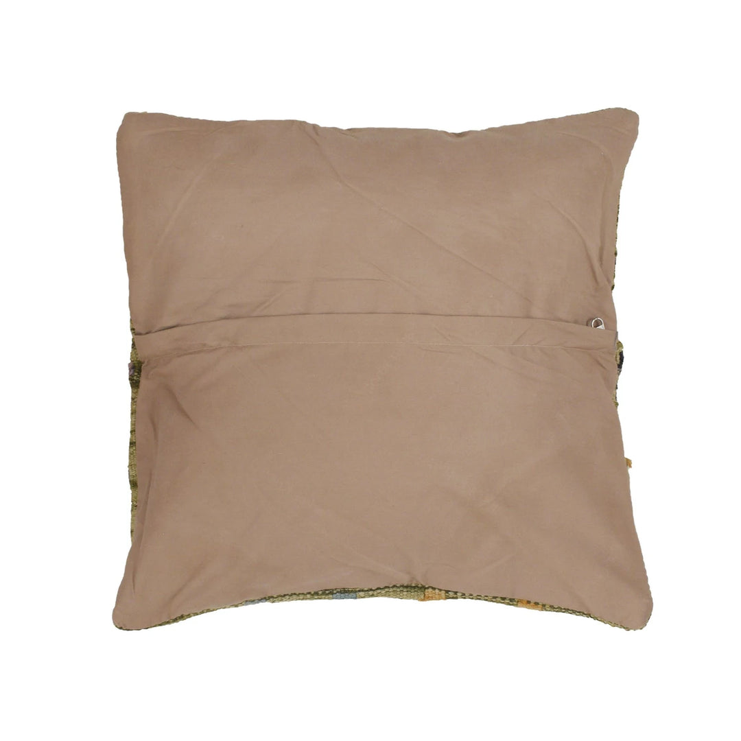 Afghan Kilim Cushion Cover 1' 5" x 1' 5" Flat-Weave | No. AL61626