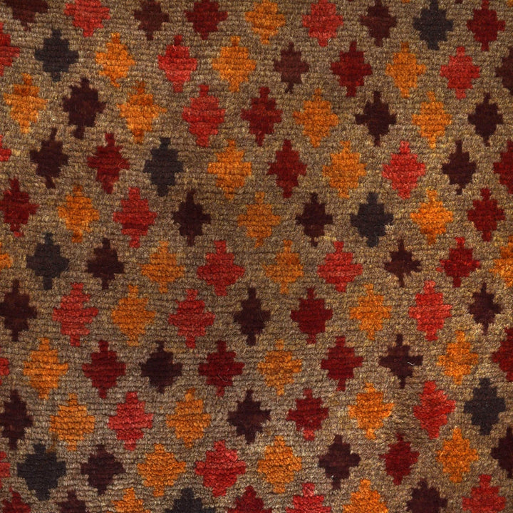 Afghan Baluchi Rug 3' 11" x 6' 2" Hand-Knotted | No. AL61635