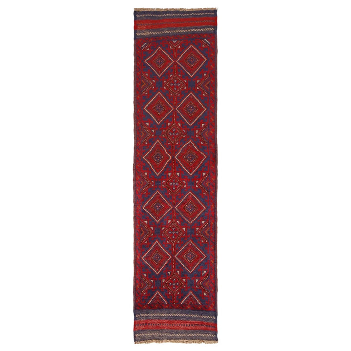 Red Afghan Mashwani Rug 1' 11" x 7' 11" Hand-Knotted | No. AL61737