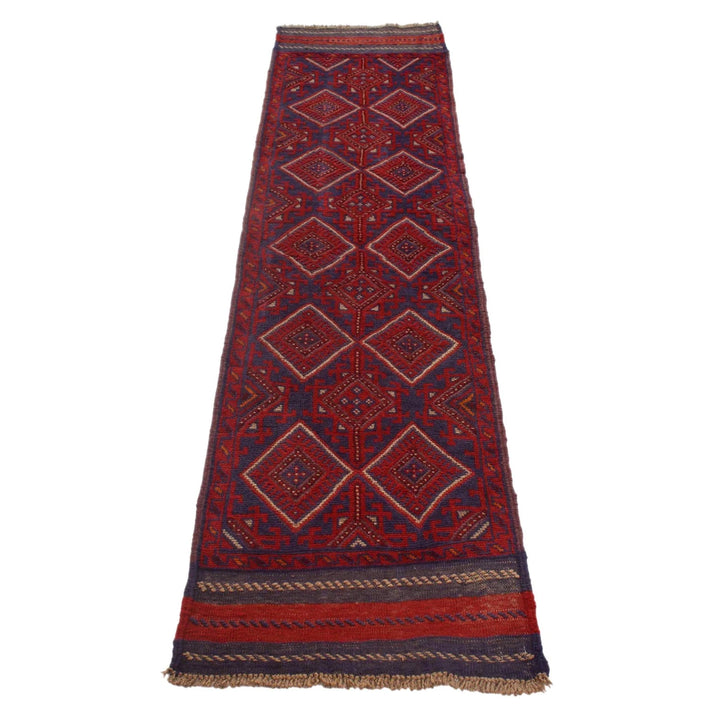 Red Afghan Mashwani Rug 1' 11" x 7' 11" Hand-Knotted | No. AL61737