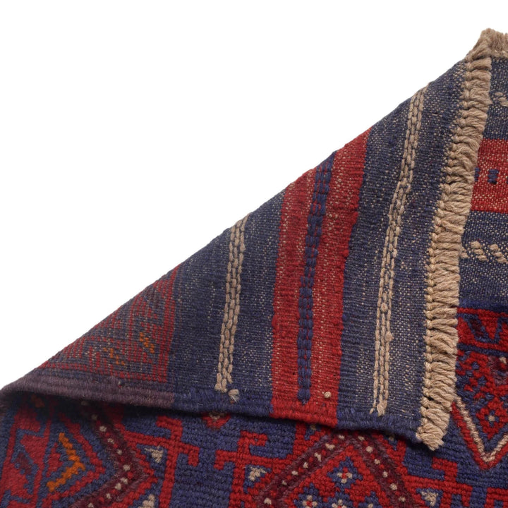 Red Afghan Mashwani Rug 1' 11" x 7' 11" Hand-Knotted | No. AL61737