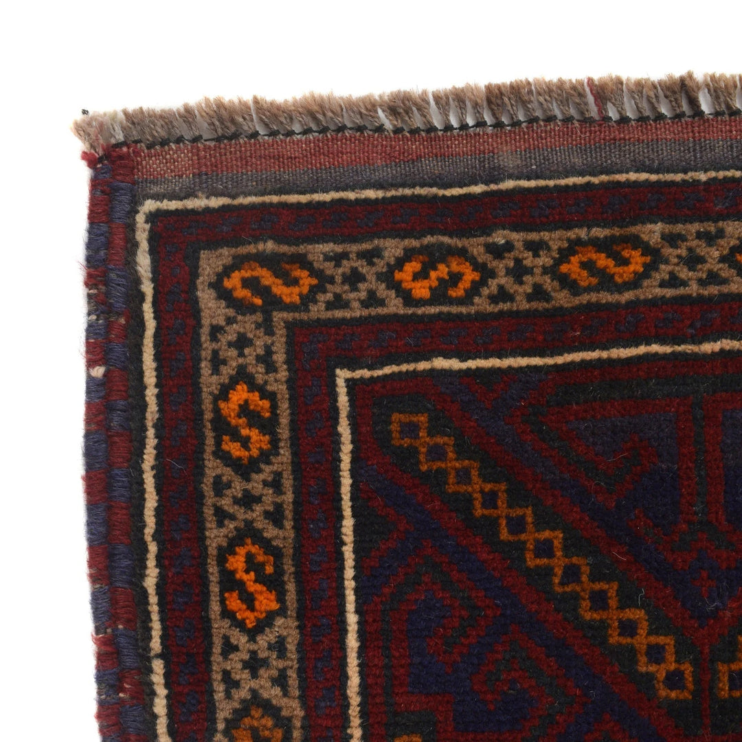 Afghan Baluchi Rug 2'11" x 4'11" Hand-Knotted | No. AL61778