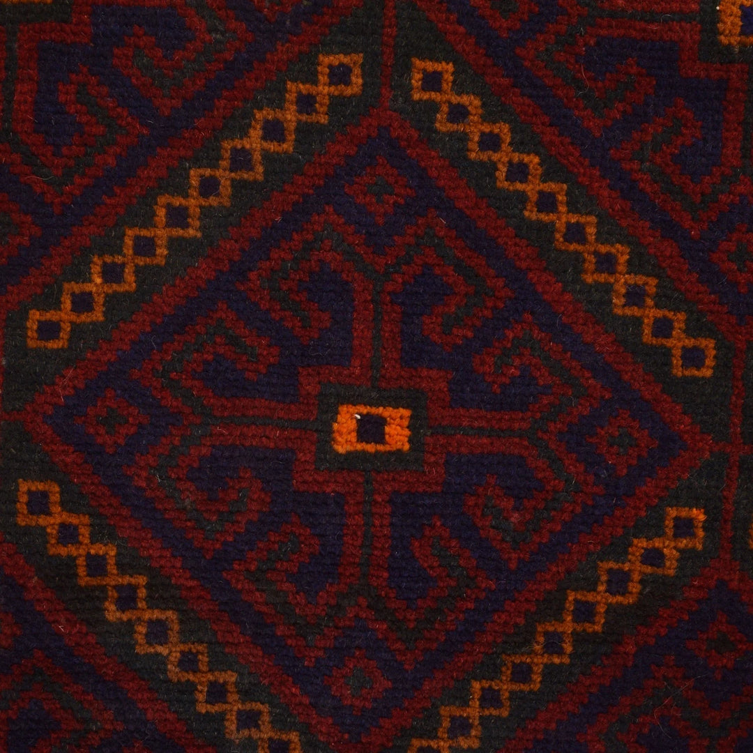 Afghan Baluchi Rug 2'11" x 4'11" Hand-Knotted | No. AL61778