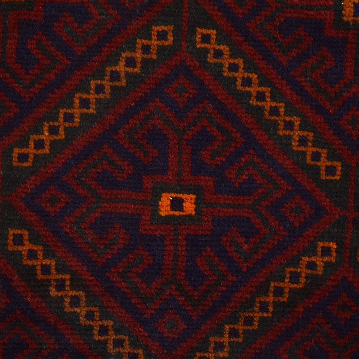 Afghan Baluchi Rug 2'11" x 4'11" Hand-Knotted | No. AL61778