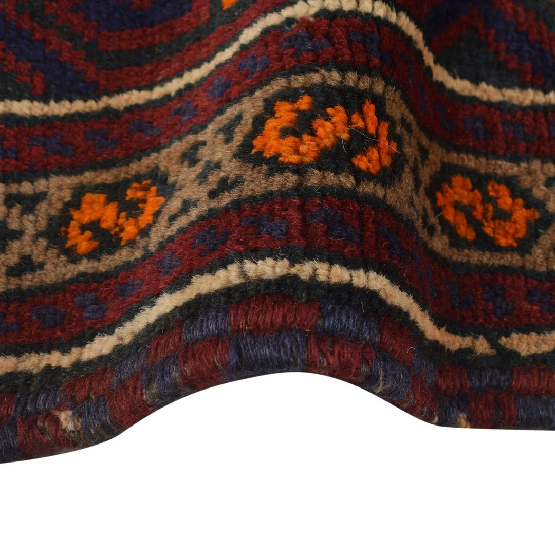 Afghan Baluchi Rug 2'11" x 4'11" Hand-Knotted | No. AL61778