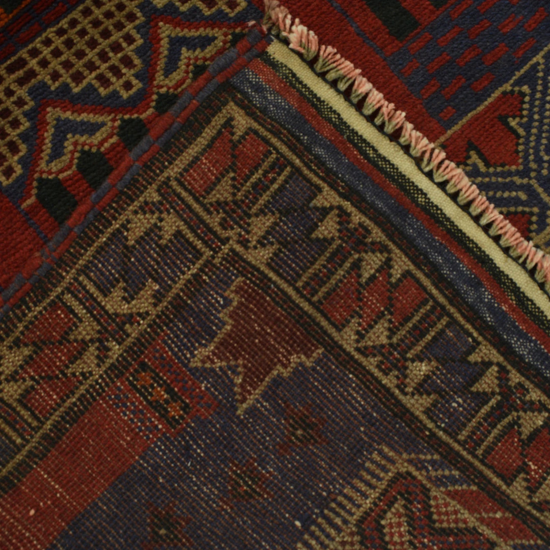 Afghan Prayer Rug 3' 2" x 4' 8" Hand-Knotted | No. AL61950