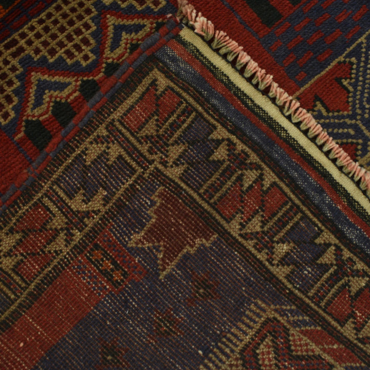 Afghan Prayer Rug 3' 2" x 4' 8" Hand-Knotted | No. AL61950