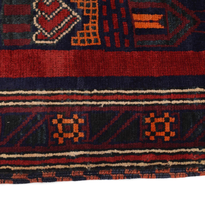 Afghan Prayer Rug 3' 2" x 5' 3" Hand-Knotted | No. AL62066