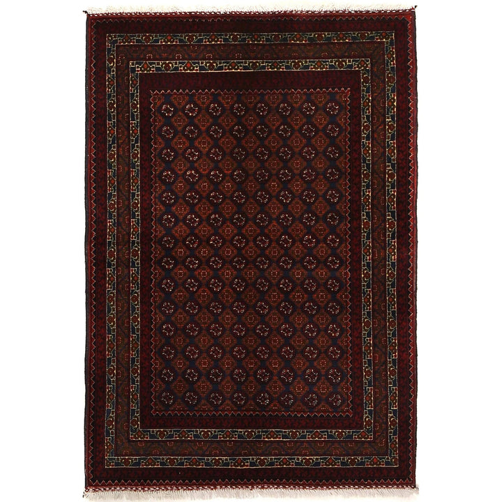 Afghan Khoja Roshnai Rug 3' 3" x 4' 8" Hand-Knotted | No. AL62291