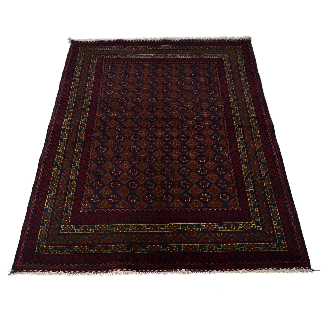 Afghan Khoja Roshnai Rug 3' 3" x 4' 8" Hand-Knotted | No. AL62291