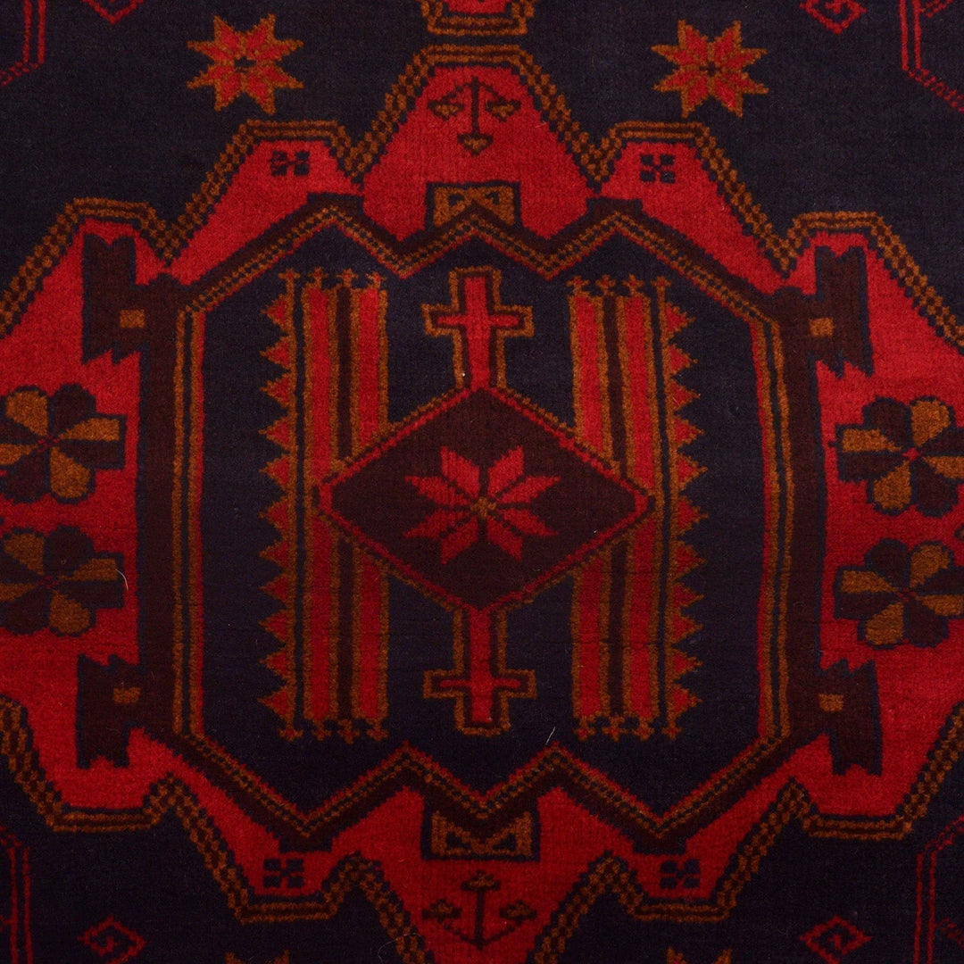 Afghan Baluchi Rug 2'10" x 4'6" Hand-Knotted | No. AL62292