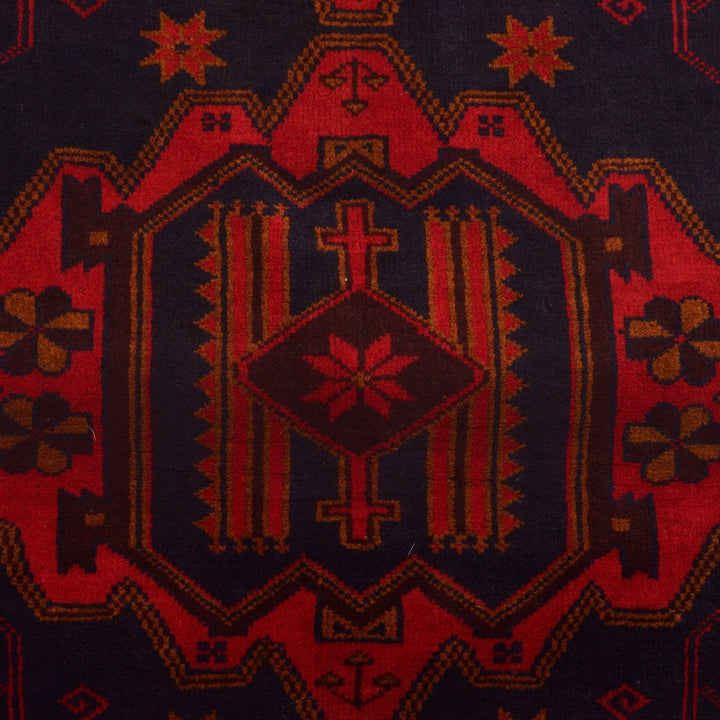 Afghan Baluchi Rug 2'10" x 4'6" Hand-Knotted | No. AL62292