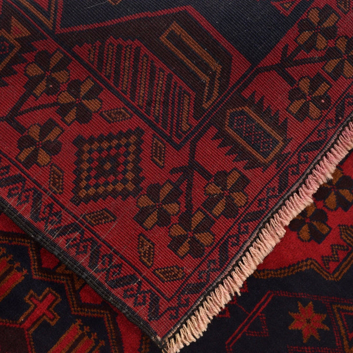 Afghan Baluchi Rug 2'10" x 4'6" Hand-Knotted | No. AL62292
