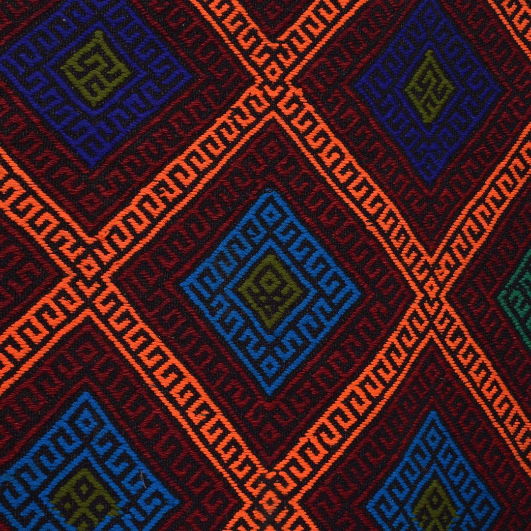 Afghan Kilim Rug 2' 2" x 9' 9" Flat-Weave | No. AL62593