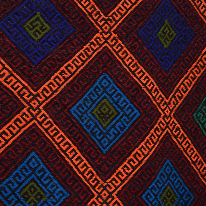Afghan Kilim Rug 2' 2" x 9' 9" Flat-Weave | No. AL62593