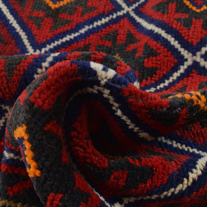 Afghan Baluchi Rug 2' 8" x 4' 5" Hand-Knotted | No. AL62609