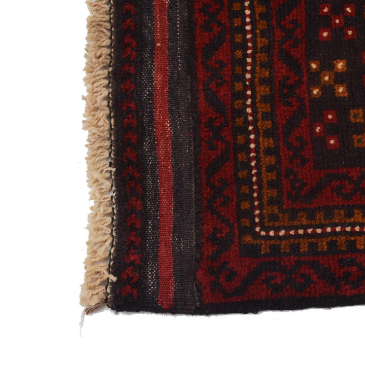 Blue Afghan Baluchi Rug 3' 1" x 4' 6" Hand-Knotted | No. AL62620
