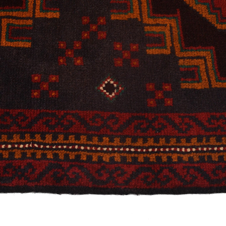 Blue Afghan Baluchi Rug 3' 1" x 4' 6" Hand-Knotted | No. AL62620