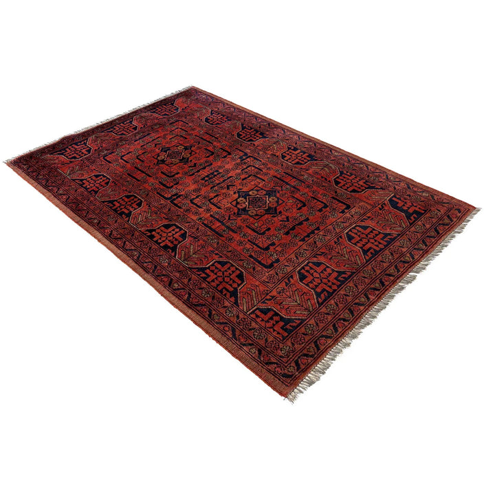 Afghan Khal Mohammadi Rug 3' 10" x 5' 3" Hand-Knotted | No. AL62818
