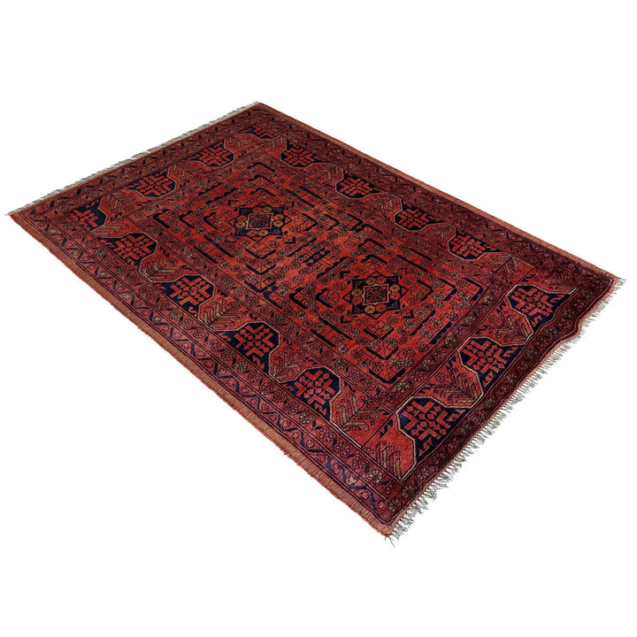 Afghan Khal Mohammadi Rug 3' 10" x 5' 3" Hand-Knotted | No. AL62818
