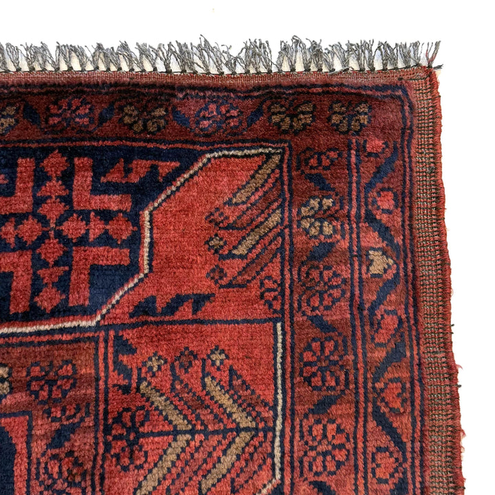Afghan Khal Mohammadi Rug 3' 10" x 5' 3" Hand-Knotted | No. AL62818