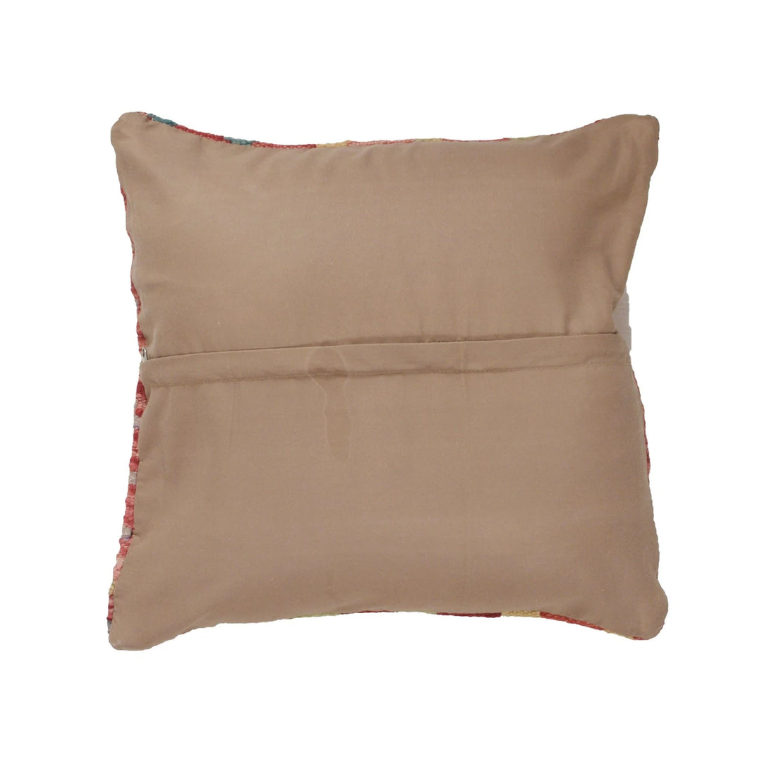 Afghan Geometric Cushion 1' 4" x 1' 4" Flat-Weave | No. AL62966