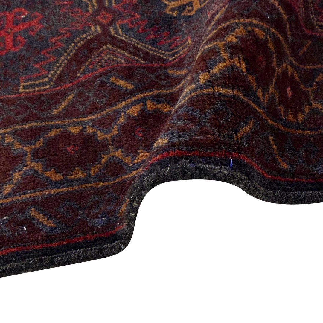 Afghan Baluchi Rug 3' 0" x 4' 4" Hand-Knotted | No. AL62985