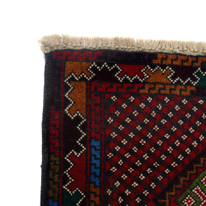 Afghan Baluchi Rug 2'11" x 4'4" Hand-Knotted | No. AL63059