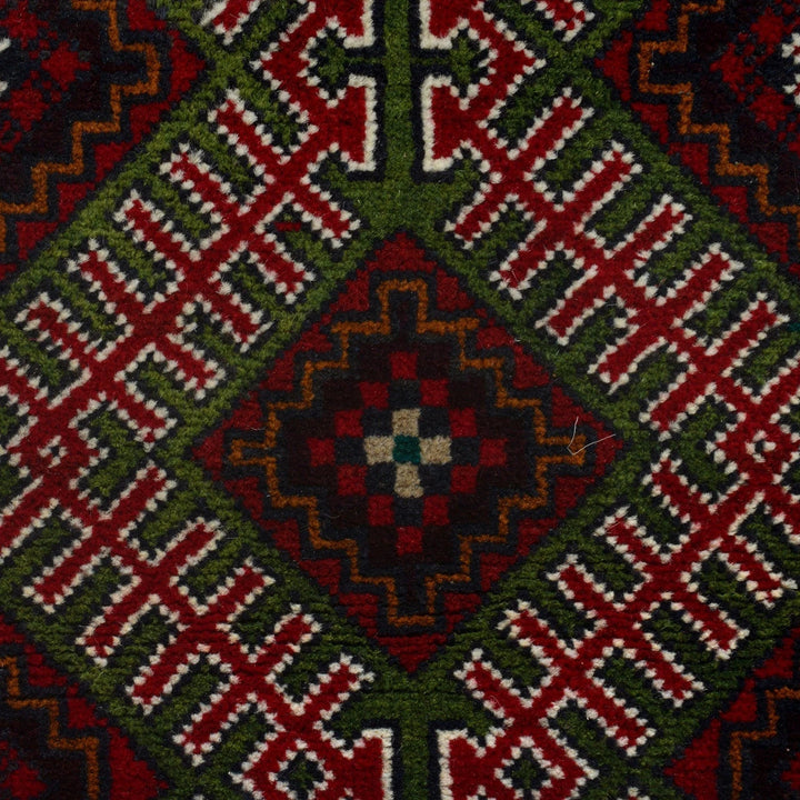 Afghan Baluchi Rug 2'11" x 4'4" Hand-Knotted | No. AL63059