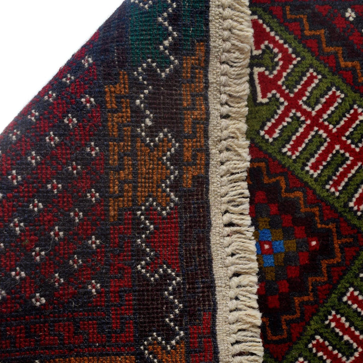 Afghan Baluchi Rug 2'11" x 4'4" Hand-Knotted | No. AL63059